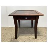 Dark wood side table