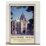 Vintage large framed Biltmore House poster