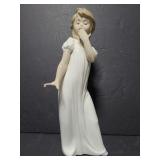 Nao handmade figurine of a girl in nightgown