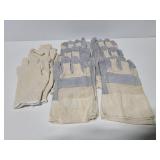 Canvas & leather gloves and knit gloves