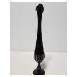 Black amethyst bud vase