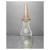 Glass Huffman oil container