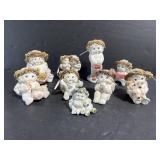 Lot of 9 dreamsicles angel figurines