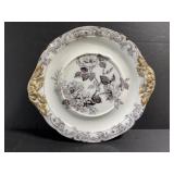 Gold handled Rose & Jessamine platter