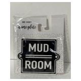 New mud room metal name plate
