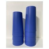 Lot of 7 new blue tumblers
