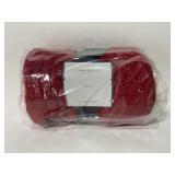 New threshold soft red throw blanket