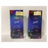 Lot of 2 secret rose + charcoal antiperspirants