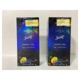 Lot of 2 secret cedarwood + citrus antiperspirant