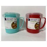 Lot of 2 new up&up meal-to-go mugs w/ids