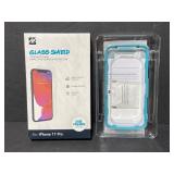 New teal iPhone 11 glass shield case