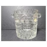 Engraved crystal ice bucket