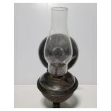 Cast iron wall mount oil lamp fixture