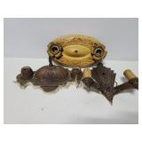 Three art deco fixtures