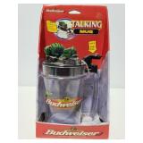 Budweiser talking mug, new in package