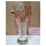 Twelve 24oz beer glasses