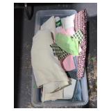 Bin of fabric