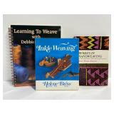 Lot of 3 vintage hand weaving books