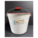 XL enameled metal pail