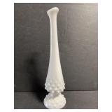 Vintage hobnail stem vase