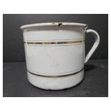 Vintage enameled oversized mug
