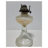Glass oil lamp base