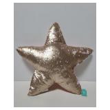 Oeko-Tex reversible sequin star pillow