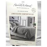 Hearth & Hand full/queen linen bed comforter set