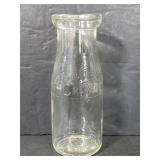 Strathor creamery glass milk bottle