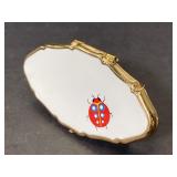 Vintage Stratton ladybug lipstick ring