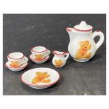 Vintage Herman Teddy tiny tea set