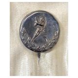 Antique sterling silver baseball stick pin