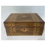 Vintage wooden inlay box
