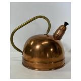 Antique copper tea kettle