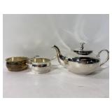 Vintage chrome teapot set