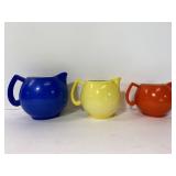 Lot of 3 vintage ceramic pitchers