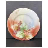 Small vintage painted plate