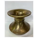 Large vintage brass spittoon
