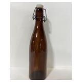 Vintage brown glass bottle