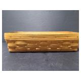 Longaberger handwoven basket with liner