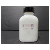 Antique milk glass Empirin pill bottle