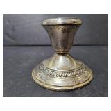 Sterling silver weighted candlestick holder