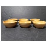 Set of 6 wood soy sauce cups made in Japan