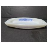 Harp Lager beer milk glass shallow dish