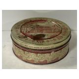 Vintage Hampshire house gold fruitcake tin