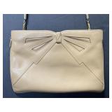 Salvatore Ferragamo vintage nude leather purse