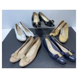 5 pair vintage Salvatore Ferragamo designer shoes