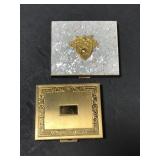 Pair of vintage cosmetic compacts