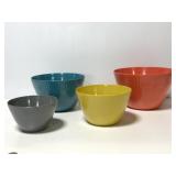 Threshold melamine nesting bowls