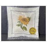 Handmade sunflower cedar chip pouch